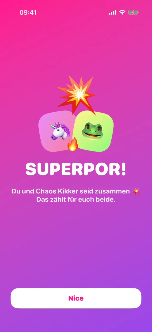 Die SUPERPOR Animation für zwei Besties, die zusammen sind.