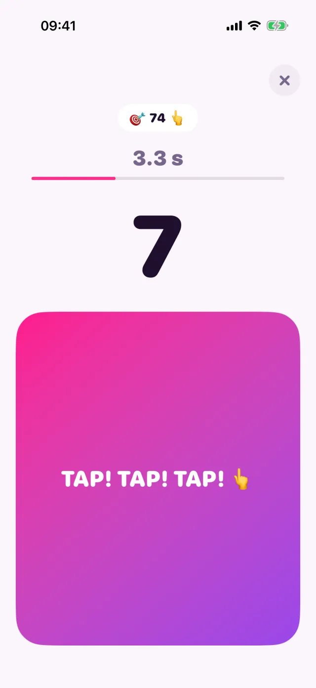 Tap Warrior in porpor, halfway through a game.